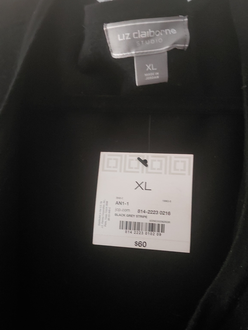 Women's Black & Gray Open-Front Blazer Jacket - Picture 7 of 10
